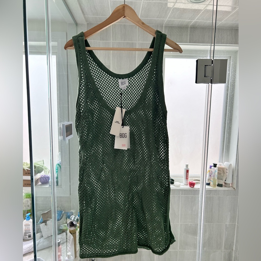 Urban Outfitters L Long Mesh Tank